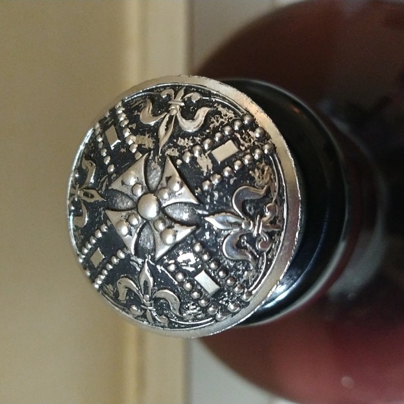 Vintage Amethyst Purple Wine Decanter & 3 Shot Glass Set - Picture 4 of 4